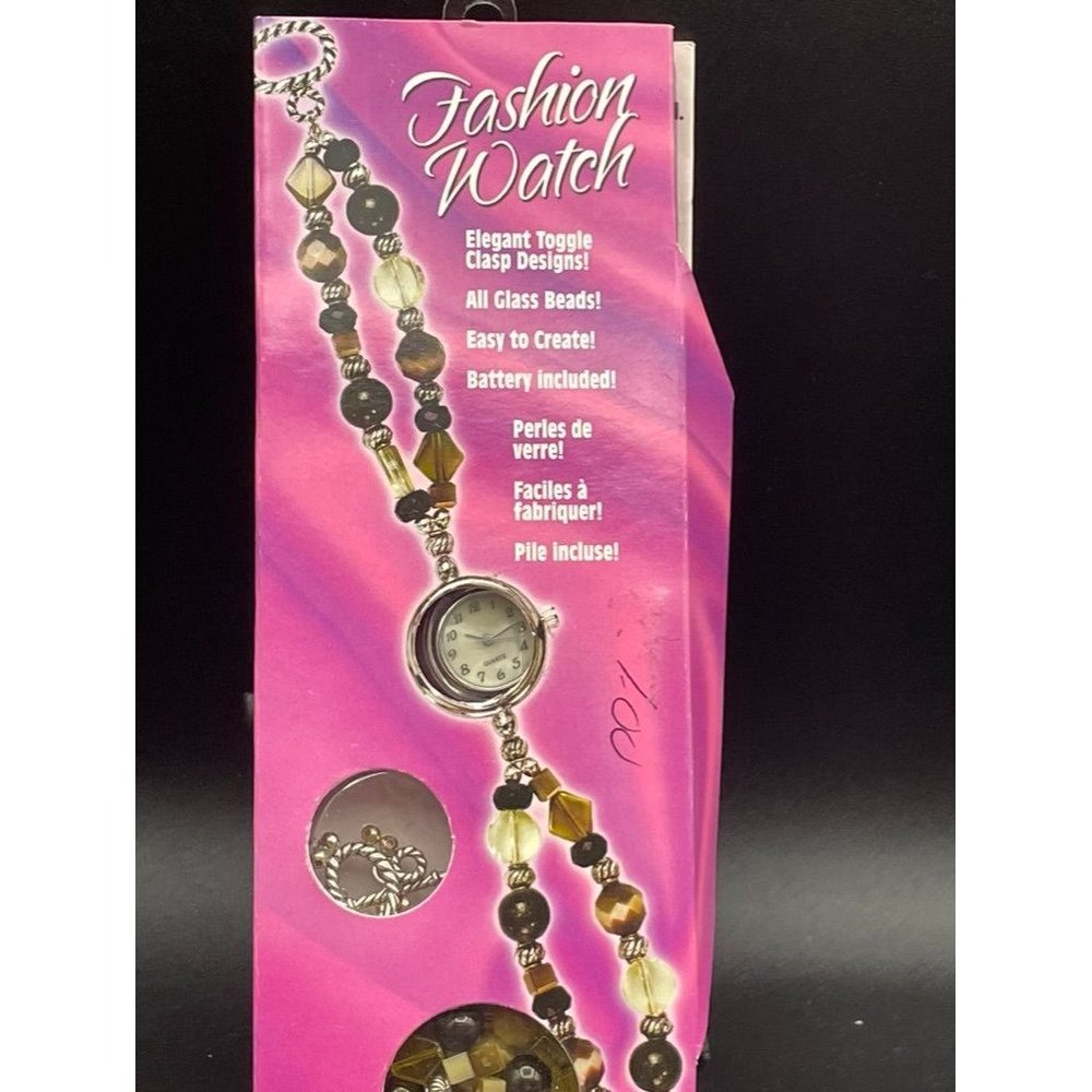 Fashion Watch Making Kit Earth Tone Glass Watch KIt Crafting Kit Length  8.25 In